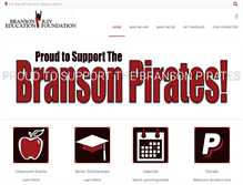 Tablet Screenshot of bransoneducationfoundation.org